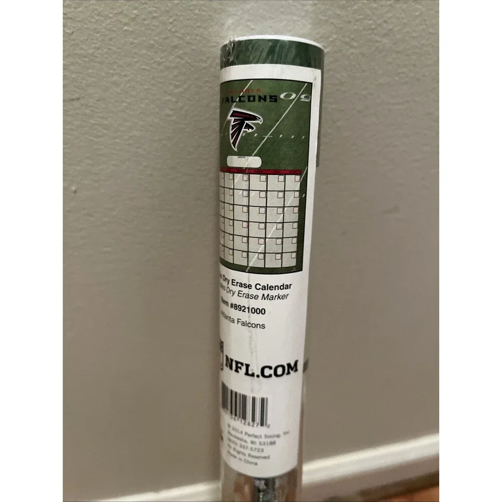 NFL Atlanta Falcons Jumbo Dry Erase Wall Calendar